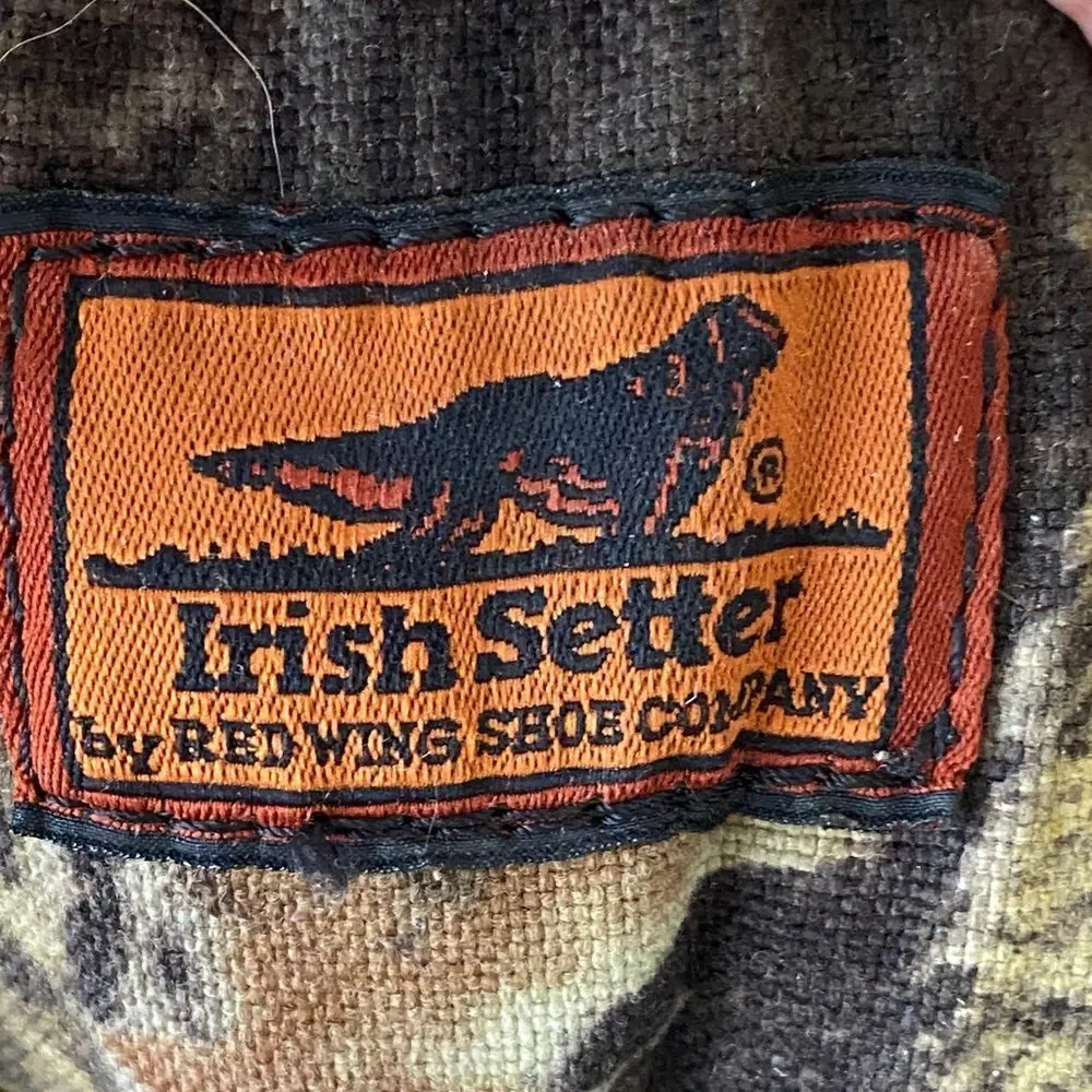 Irish Setter by Red Wing Men's 600G Leather Hiking Boots Sz 8 Outdoor Gorpcore